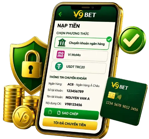 Hướng dẫn gửi tiền V9bet